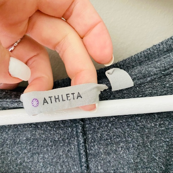 Athleta Long Sleeve Top Gray Sz Small - Picture 5 of 9
